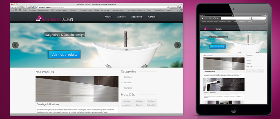 Site internet Authentic Design