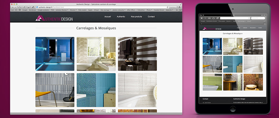 Site internet Authentic Design
